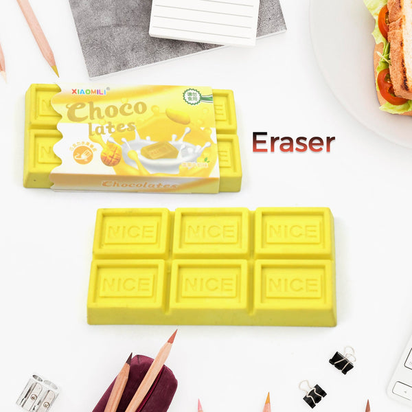 4343 Chocolate Shaped Erasers Soft Pencil Erasers Supplies for Office School Students Drawing Writing Classroom Rewards for Return Gift, Birthday Party, School Prize
