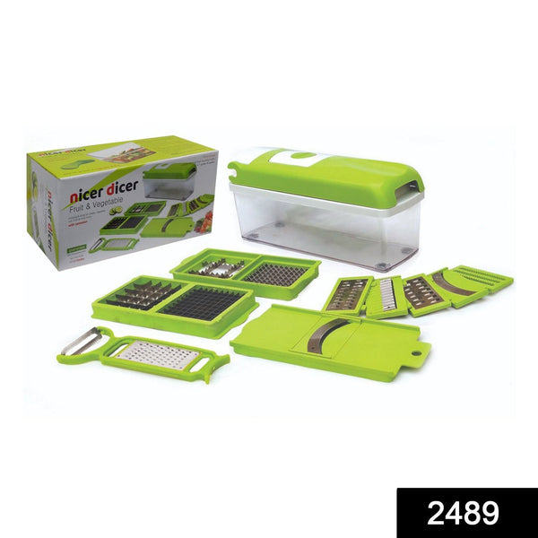 2489 Plastic 13-in-1 Manual Vegetable Grater,Chipser and Slicer 