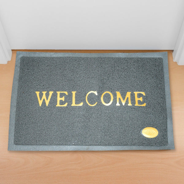 8822 Welcome Door Mat for Home Entrance Outdoor Mat Anti Slip Heavy Duty and Waterproof | Easy to Clean for Entry For Bedroom, Living Room (23x15 Inch)