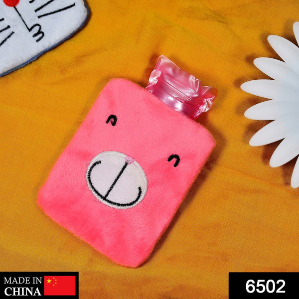6502 Pink small Hot Water Bag with Cover for Pain Relief, Neck, Shoulder Pain and Hand, Feet Warmer, Menstrual Cramps. 