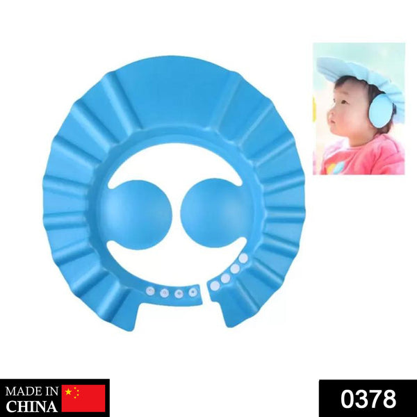 0378 Adjustable Safe Soft Baby Shower cap EAZZY