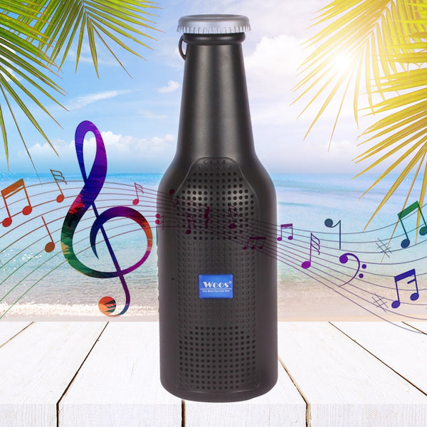 1289 Bottle Shape Bluetooth Speaker And Weatherproof Enhanced Wireless USB Rechargeable Calling / FM / AUX / USB / SD Card Support Portable Bluetooth Speaker with Rich Deep Bass 