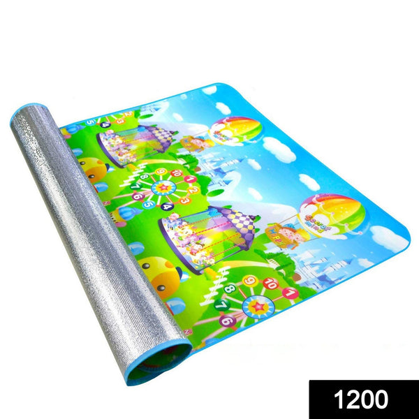 1200 Waterproof Single Side Baby Play Crawl Floor Mat for Kids Picnic School Home (Size 180 x 115) 