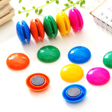 4676 Colorful Board Magnets Circular Plastic Buttons 