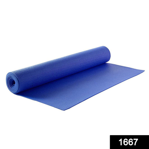 1667 Yoga Mat with Bag and Carry Strap for Comfort / Anti-Skid Surface Mat 