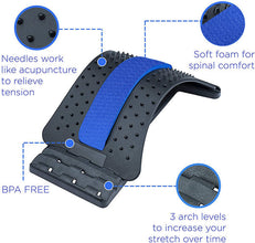 1666 Multi-Level Back Stretcher Posture Corrector Device For Back Pain Relief 