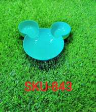 0843 Mickey Shaped Kids/Snack Serving Sectioned Plate 