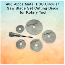 408 -6pcs Metal HSS Circular Saw Blade Set Cutting Discs for Rotary Tool 