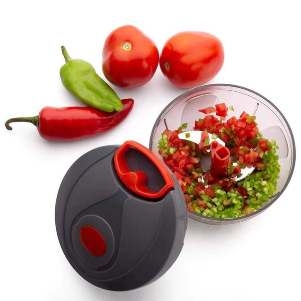Plastic Mini Handy and Compact Chopper With 3 Blades for Chopping 0055