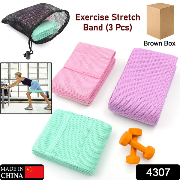 4307 Hip Bands Booty Bands Wide Workout Bands, Resistance Exercise Bands for Legs and Butt, Resistance Loop Bands Anti Slip Circle Fitness Band Elastic Sports Bands Fitness Bands for Women Men Strength Training (3 Pcs Set)